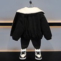 Casual Solid Color Cotton Blend Boys Outerwear main image 2