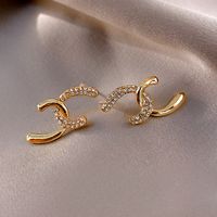 Wholesale Jewelry Classic Style Flower Alloy Gold Plated Plating Ear Studs main image 2