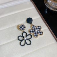 Wholesale Jewelry Classic Style Flower Alloy Gold Plated Plating Ear Studs sku image 24