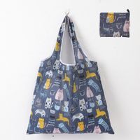 Cute Pastoral Flower Polyester Composite Needle Punched Cotton Shopping Bags sku image 46