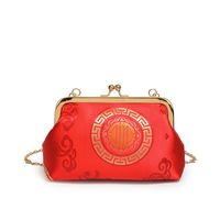 Women's Velvet Geometric Elegant Clasp Frame Evening Bag sku image 4