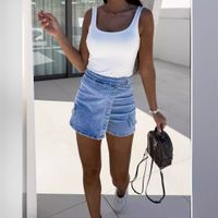 Women's Daily Street Streetwear Solid Color Shorts Jeans main image 5