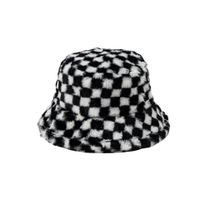 Unisex Basic Classic Style Checkered Printing Wide Eaves Wool Cap main image 2