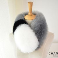Women's Simple Style Color Block Fox Fur Scarf sku image 6