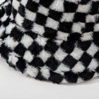 Unisex Basic Classic Style Checkered Printing Wide Eaves Wool Cap main image 5