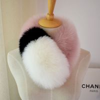 Women's Simple Style Color Block Fox Fur Scarf sku image 5