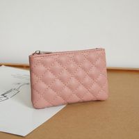 Unisex Solid Color Pu Leather Zipper Wallets sku image 3