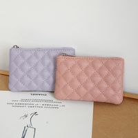 Unisex Solid Color Pu Leather Zipper Wallets main image 5