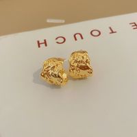 Wholesale Jewelry Classic Style Flower Alloy Gold Plated Plating Ear Studs sku image 41