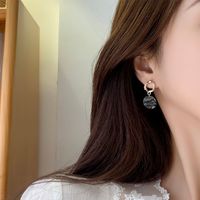 1 Pair Elegant Lady Geometric Alloy Gold Plated Drop Earrings main image 6