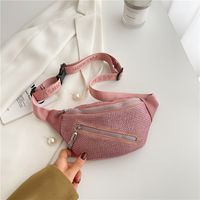 Women's Classic Style Solid Color Pu Leather Waist Bags sku image 3