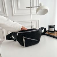 Women's Classic Style Solid Color Pu Leather Waist Bags main image 4