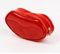 Streetwear Solid Color Patent Leather Dumpling Shape Makeup Bags main image 2