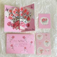 Valentine's Day Pastoral Rose Paper Party Festival Card sku image 4