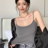 Women's Camisole Tank Tops Casual Solid Color main image 2