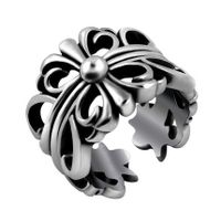 Retro Punk Geometric Alloy Plating Men's Open Rings sku image 1