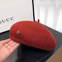 Women's Basic Simple Style Solid Color Eaveless Beret Hat sku image 3