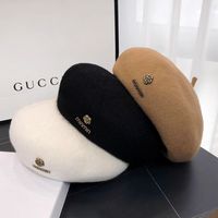 Women's Basic Simple Style Solid Color Eaveless Beret Hat main image 1