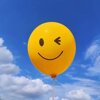 Simple Style Smiley Face Emulsion Party Birthday Festival Balloons main image 1