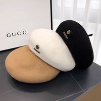 Women's Basic Simple Style Solid Color Eaveless Beret Hat main image 2