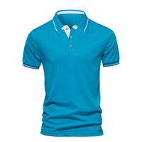 Men's Solid Color Polo Shirt Men's Clothing main image 4