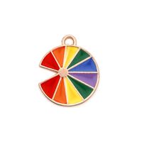 1 Piece Simple Style Clouds Rainbow Windmill Zinc Alloy Enamel Jewelry Accessories sku image 28