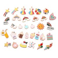 1 Piece Simple Style Clouds Rainbow Windmill Zinc Alloy Enamel Jewelry Accessories main image 1