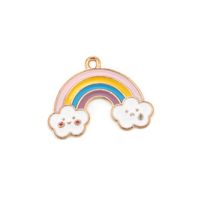 1 Piece Simple Style Clouds Rainbow Windmill Zinc Alloy Enamel Jewelry Accessories sku image 17