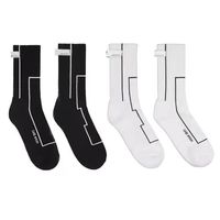 Unisex Simple Style Geometric Cotton Crew Socks A Pair main image 5