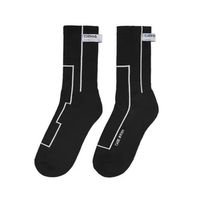 Unisex Simple Style Geometric Cotton Crew Socks A Pair sku image 1