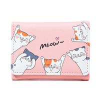 Women's Cat Pu Leather Zipper Wallets main image 5