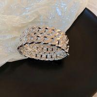 Exaggerated Luxurious Solid Color Alloy Chain Women's Bangle main image 3