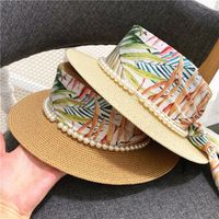 Unisex Vintage Style Solid Color Flat Eaves Straw Hat main image 3