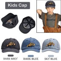 Children Unisex Classic Style Excavator Embroidery Baseball Cap main image 6