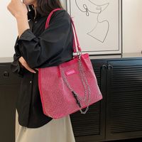 Women's Medium Pu Leather Solid Color Elegant Square Zipper Underarm Bag sku image 1
