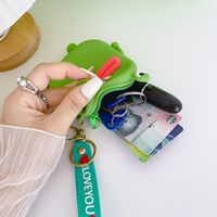 Children Unisex Frog Silica Gel Zipper Kids Wallets main image 2