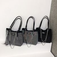 Women's Medium Pu Leather Solid Color Elegant Square Zipper Underarm Bag main image 5