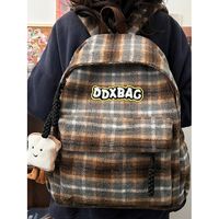 Plaid Casual Daily Women's Backpack sku image 1