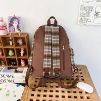 Plaid Casual Daily Women's Backpack main image 4