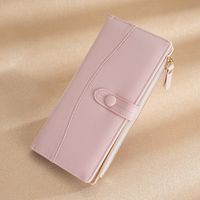 Women's Solid Color Pu Leather Flip Cover Wallets sku image 4