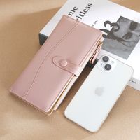 Women's Solid Color Pu Leather Flip Cover Wallets main image 4