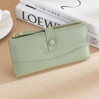 Women's Solid Color Pu Leather Flip Cover Wallets sku image 5