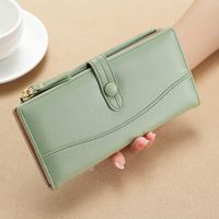 Women's Solid Color Pu Leather Flip Cover Wallets main image 5