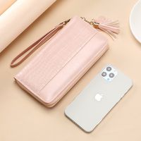 Women's Letter Solid Color Pu Leather Zipper Wallets main image 3