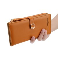 Women's Solid Color Pu Leather Hidden Buckle Wallets sku image 8
