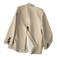 Women's Coat Long Sleeve Blazers Pocket Elegant Simple Style Solid Color main image 3
