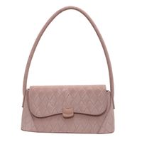 Women's Pu Leather Solid Color Classic Style Flip Cover Shoulder Bag sku image 2