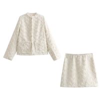 Daily Street Women's Elegant Solid Color Polyester Tassel Skirt Sets Skirt Sets sku image 7