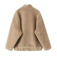 Women's Streetwear Solid Color Pocket Single Breasted Coat Woolen Coat main image 5