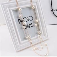 Fashion Necklace Pearl Synthetic Resin Wholesale Necklace main image 2